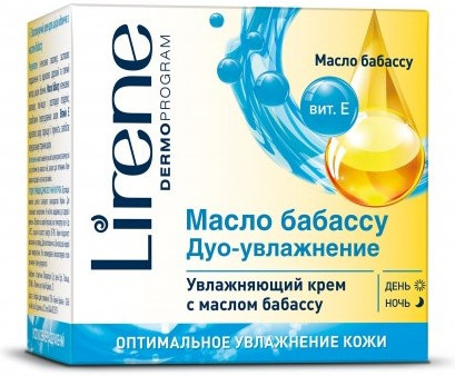 Крем для лица увлажняющий с маслом бабассу «Дуо-увлажнение» | Натуральные масла | Lirene