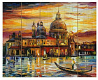 Набор для раскрашивания по номерам на дереве «Афремов. Золотое небо Венеции» (40×50 см)