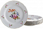 Набор тарелок «Майсеновский букет» (17 см, 6 шт)