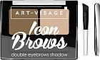 Тени для бровей двойные «Icon brow», оттенок 421