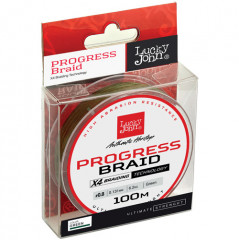 Леска плетеная «Progress Braid Green», длина 100 м, зеленый
