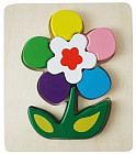 Деревянный пазл для малышей «Цветочки»