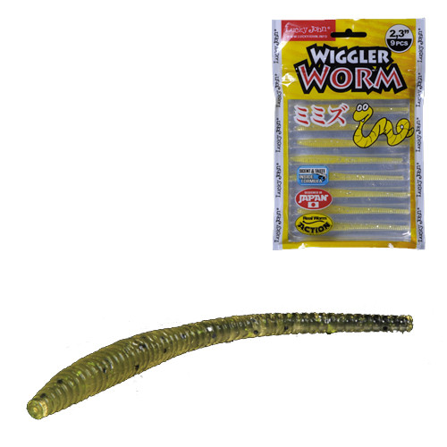 Слаги съедобные искусственные «Wiggler Worm 5.84» (цвет 071, 9 шт)