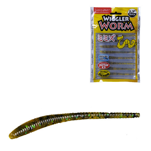 Слаги съедобные искусственные «Wiggler Worm 5.84» (цвет PA19, 9 шт)