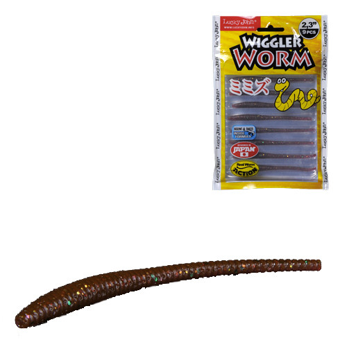 Слаги съедобные искусственные «Wiggler Worm 5.84» (цвет S13, 9 шт)