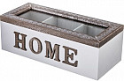 Шкатулка для чая «Home» (3 секции, 23×10,5×8 см)