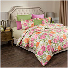 Пододеяльник «Пионы» (1,5 спальный, сатин, 150×215 см)