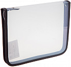 Папка для тетрадей на молнии прозрачная (1 отделение, формат А5)