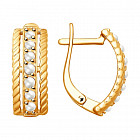 Серьги из серебра с жемчугом