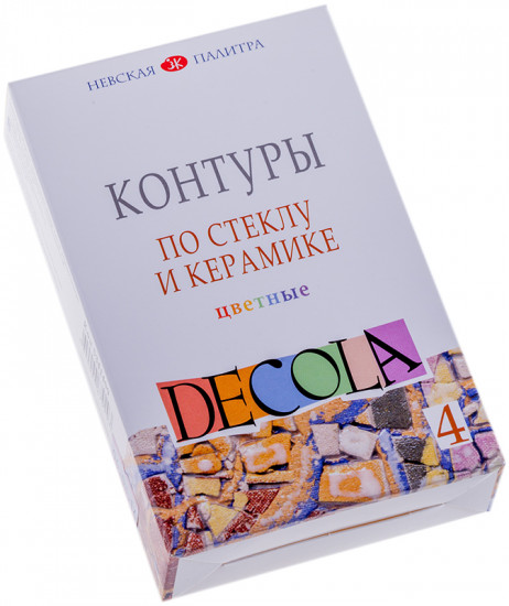 Контуры по стеклу и керамике (4 цвета)