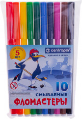 Фломастеры (смываемые, 10 цветов)