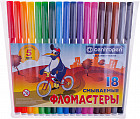Фломастеры (смываемые, 18 цветов)