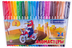 Фломастеры (смываемые, 24 цвета)