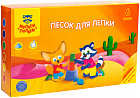 Песок для лепки (4 формочки, 6 цветов)