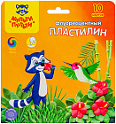 Пластилин восковой флуоресцентный (10 цветов, стек)