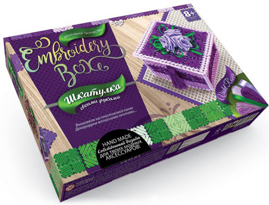 Шкатулка своими руками «Фиолетовые розы»