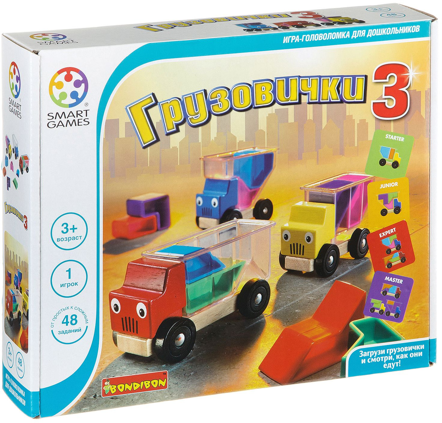 Игра логическая «Грузовички» | Smart games | Bondibon