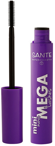 Тушь для ресниц «Превращение MINI в MEGA» оттенок 01 Черная | Sante Naturkosmetik