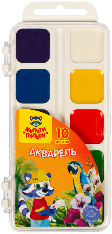 Акварель медовая (без кисти) | Енот в Южной Америке | Мульти-Пульти