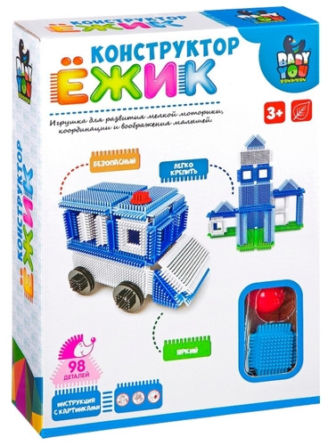 Конструктор Ёжик «Машина и станция»