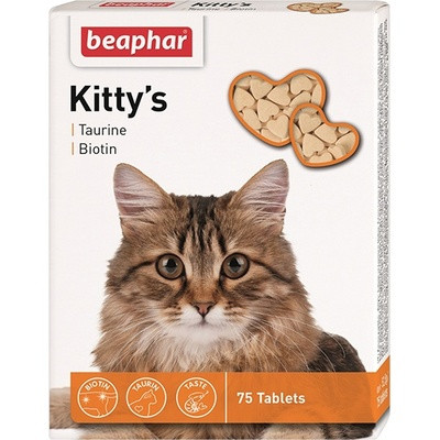 Добавка кормовая с биотином и таурином для кошек «Kitty's» (180 таблеток)