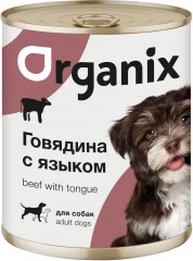 Консервы для собак с говядиной и языком (850 гр)
