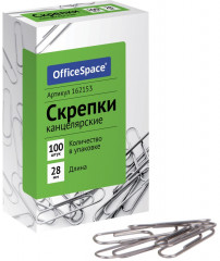 Скрепки канцелярские (22 мм, 100 шт.)