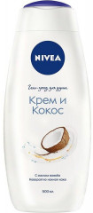 Гель-уход для душа «Крем и кокос» увлажняющий с маслом жожоба и ароматом кокоса, 500 мл