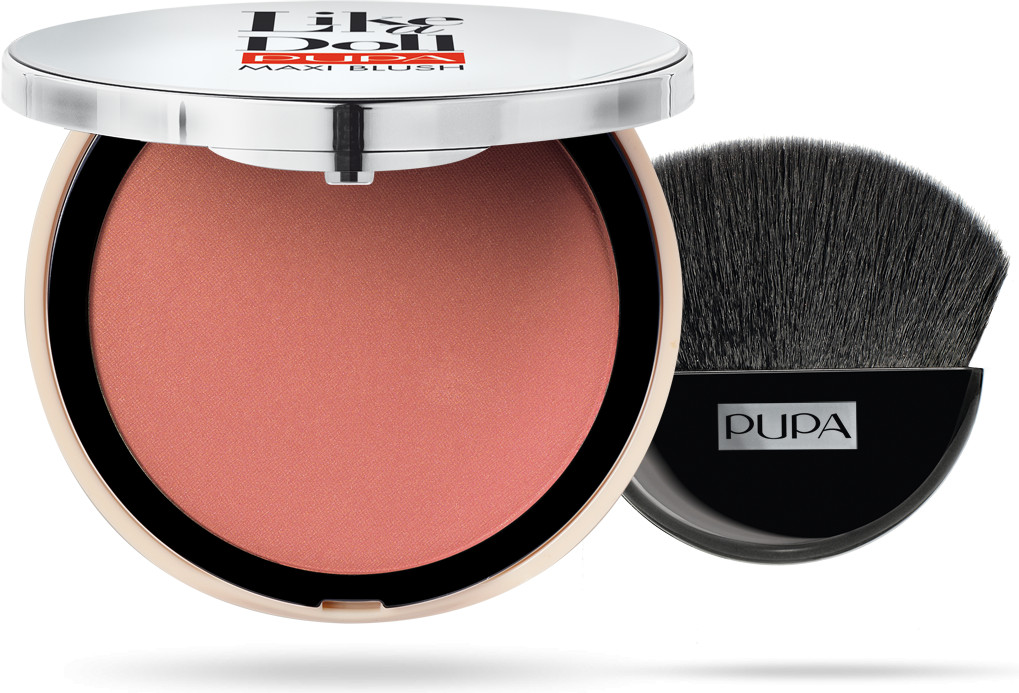 Румяна компактные с эффектом бархата «Maxi Blush», оттенок 204 | Like a Doll | Pupa