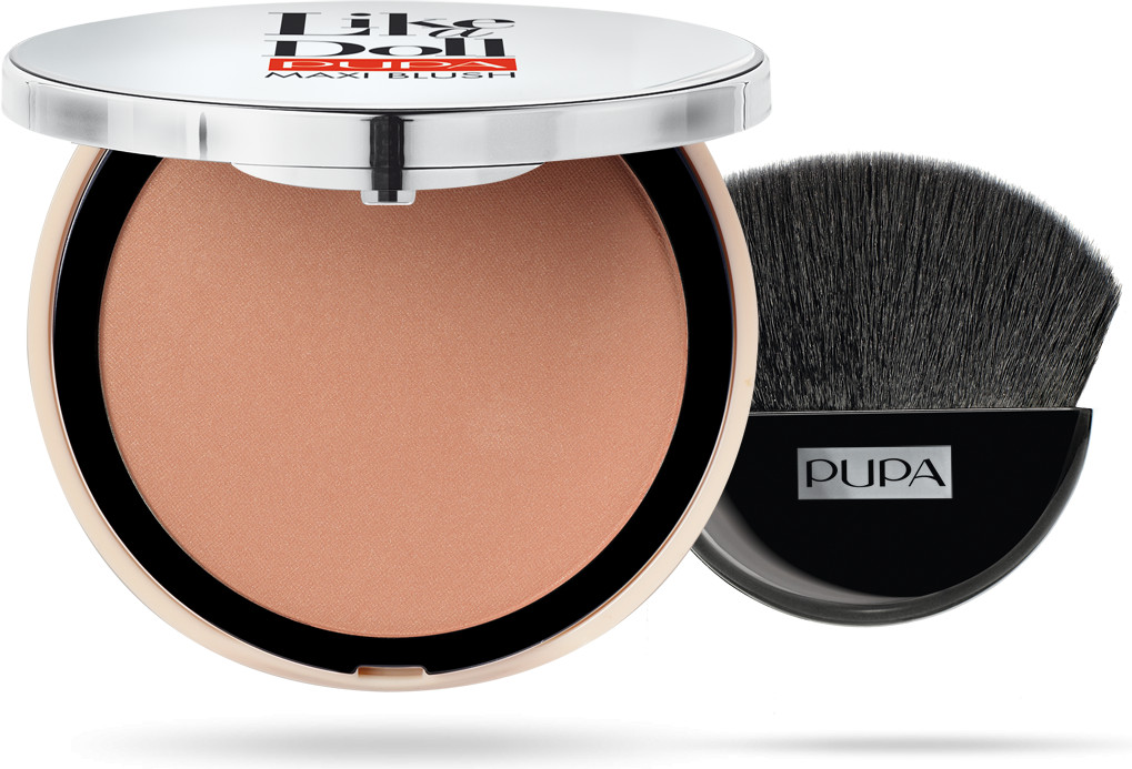 Румяна компактные с эффектом бархата «Maxi Blush», оттенок 301 | Like a Doll | Pupa