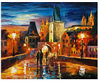 Набор для раскрашивания по номерам на холсте «Л. Афремов. Ночь в Праге» (40×50 см)