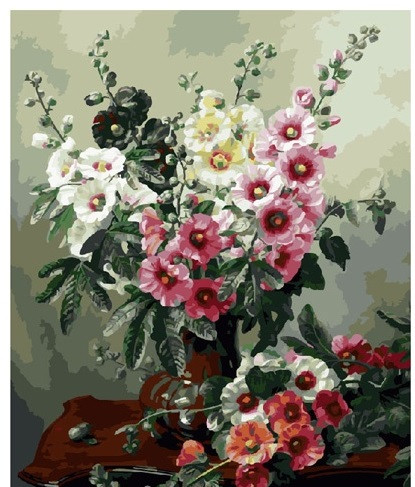 Набор для раскрашивания «Букет мальвы» (40×50 см)