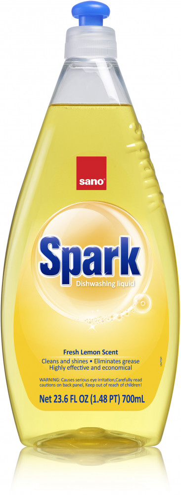 Средство для мытья посуды с ароматом «Свежий лимон» | Spark | Sano