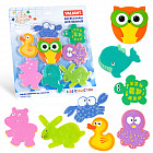 Мини-коврик для ванной «Друзья совы» (8 шт), на присосах