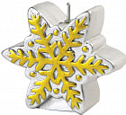 Свеча «Снежинка серебряная»