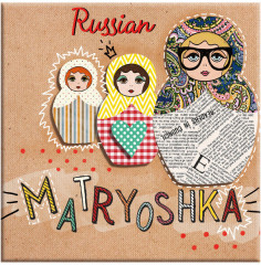 Подставка под кружку «Матрешки»