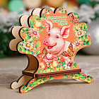 Салфетница «Свинка. Здоровья в теле» (10×10,5 см)