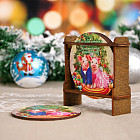 Набор подставок под горячее «Хрюши под ёлкой» (4 шт.)