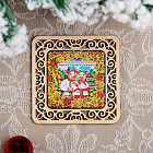 Подставка под горячее «Свинки. Хохлома»