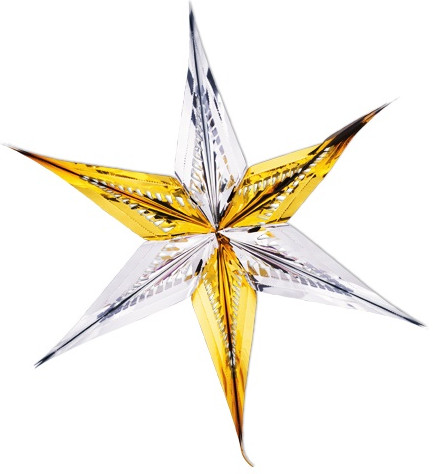 Звезда из фольги остроконечная | Holiday Classics