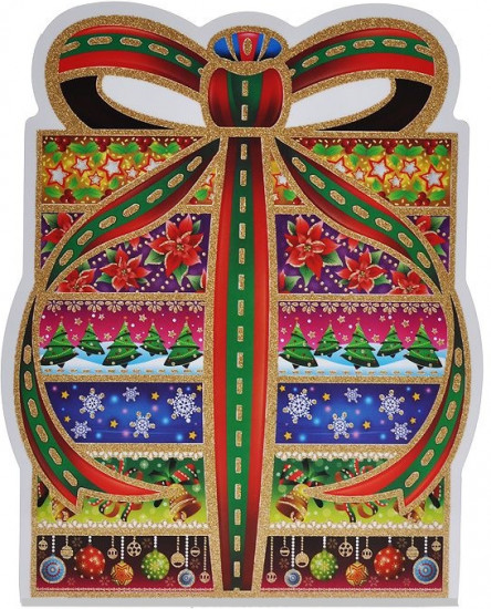 Украшение оконное «Подарок» (28×41,6 см)