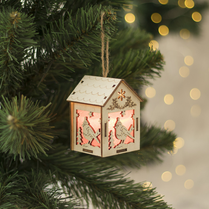 Подвеска световая «Домик с птицей» | Luazon Lighting | Luazon