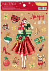 Наклейки декоративные Happy winter