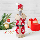 Одежда на бутылку «Новогодний наряд в снежинку»