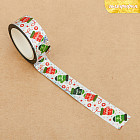 Лента клейкая голографическая «Варежки»