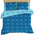 Комплект постельного белья «Квадро» (арт. 7655/4, евро, бязь, 2 наволочки 70х70)