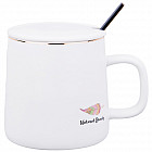 Кружка с крышкой и ложкой «Natural beauty»