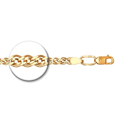 Браслет из золочёного серебра