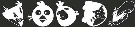 Термо-наклейка светоотражающая «Angry Birds №1»