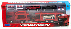 Автовоз с 3 внедорожными машинами